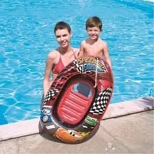 Bestway Speedway Friends- Lisanslı Araba Resimli İpli Çocuk Botu 102x69 cm - 34088