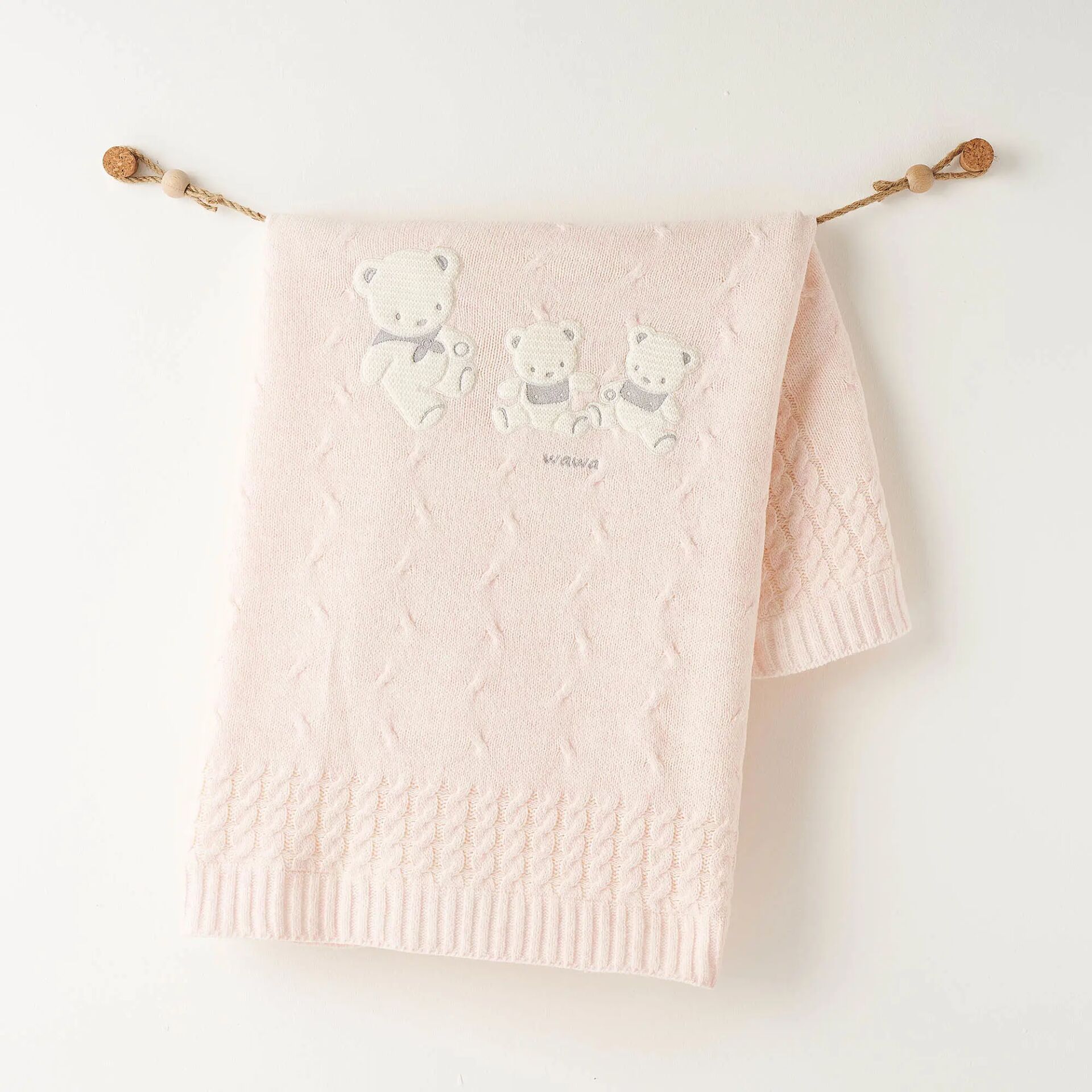 Andywawa AC26341 Triko Battaniye 85x100 Pink Melange