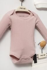 Moi Noi Şapkalı Badi Pantolon Takım MNB5346 Mürdüm