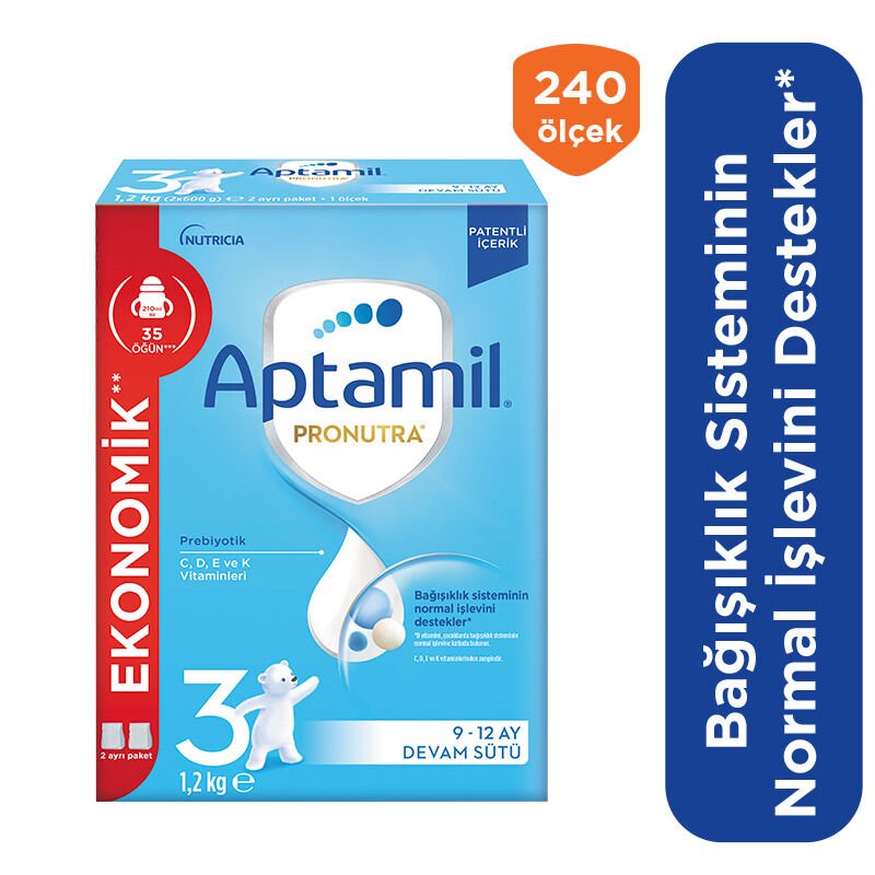 Aptamil Devam Sütü Maması No3 9-12 Ay 1200 Gr