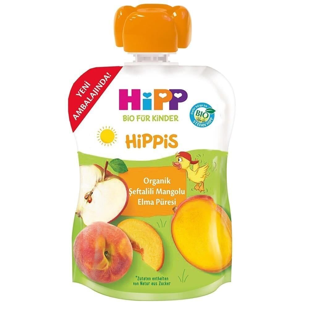 Hipp Organik Şeftalili Mangolu Elma Püresi 100gr