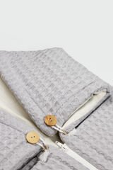 Bistyle Fermuarlı Natural Life Pike Battaniye Boy 70114 Gri