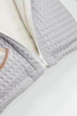 Bistyle Fermuarlı Natural Life Pike Battaniye Boy 70114 Gri