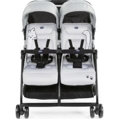 Chicco Ohlala Twin İkiz Bebek Arabası Silver