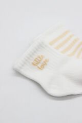 Bistyle Little Girl Penye Soket Çorap 2li 10139 Ekru Somon