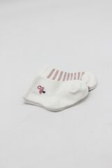 Bistyle Little Girl Penye Soket Çorap 2li 10139 Ekru Lila