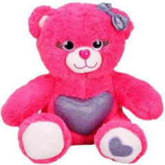 JH12206 - PELUŞ KALPLİ OTURAN AYICIK 26 CM