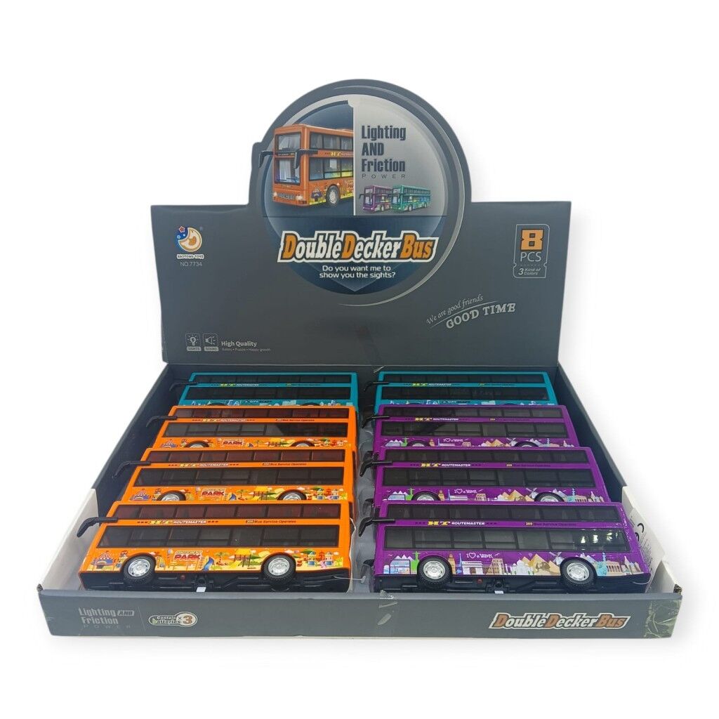 7734 - SESLİ IŞIKLI ÇİFT KATLI OTOBÜS 3 AST 8