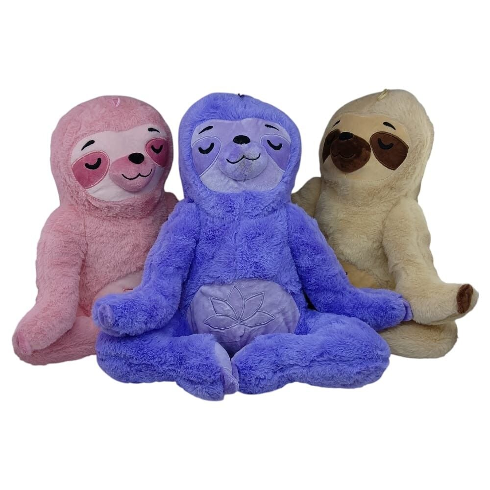 PL62483 - PELUŞ YOGACI TEMBEL HAYVAN 40 CM 3 AST