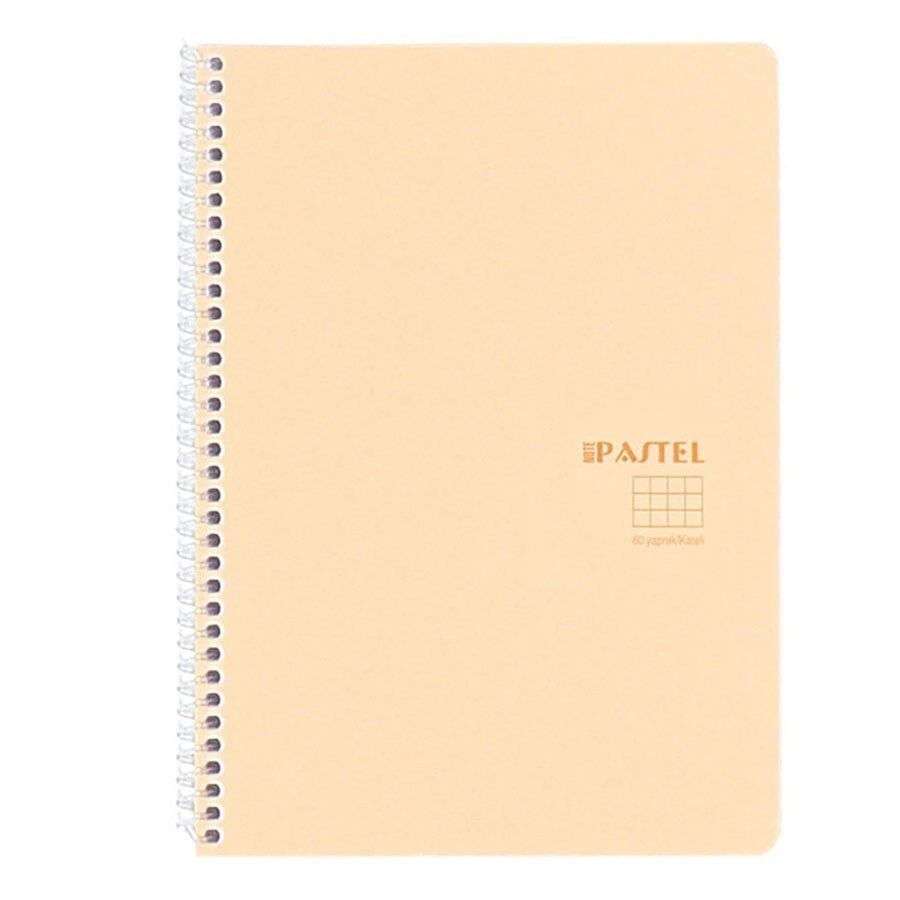 Pastel Note Defter Kareli Spiralli Pp Kapak A4 60
