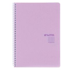 Pastel Note Defter Kareli Spiralli Pp Kapak A4 60