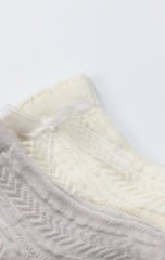 Bistyle Fiyonklu Penye Soket Çorap 2li 10149 Taş