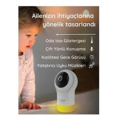Hubble Glow Full HD Wifi Bebek Kamerası HBL18