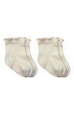 Bistyle Overlok Style Penye Soket Çorap 2li 10153 Naturel