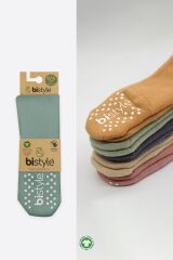 Bistyle Tekli Kaymaz Mix Havlu Külotlu Çorap 50501 Nil