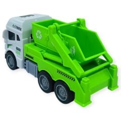 Temizlik Araçları Serisi - Sürtmeli Çöp Kamyonu 12 cm  - 3626