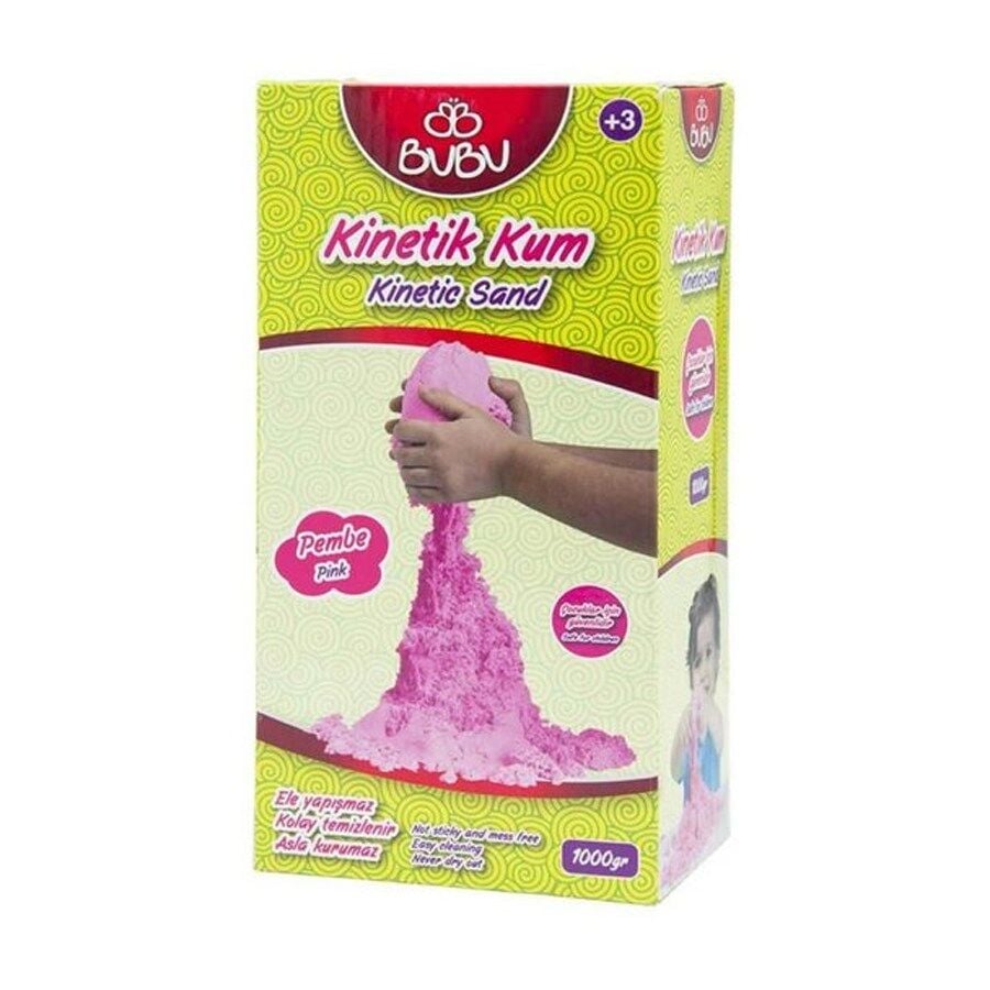 Bu-Bu Kinetik Kum 1000Gr.Pembe