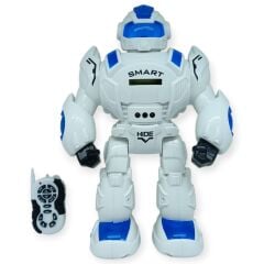 Sensörlü ve Uzaktan Kumandalı İnteraktif Robot 35 cm - Mavi