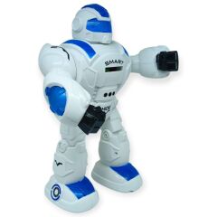 Sensörlü ve Uzaktan Kumandalı İnteraktif Robot 35 cm - Mavi
