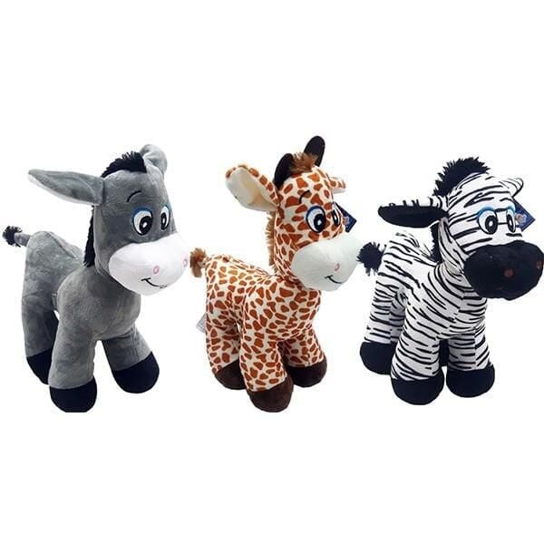 PL62896 - PELUŞ HAYVANLAR 30 CM EŞEK ZEBRA ZÜRAFA