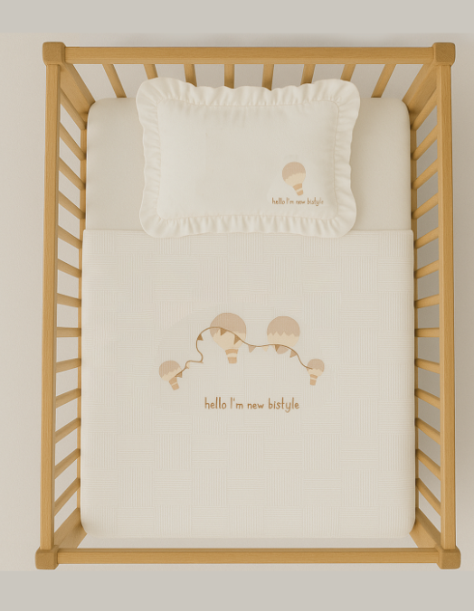 Bistyle Hello Style Baloons Pike takımı 100x150 80116 Ekru