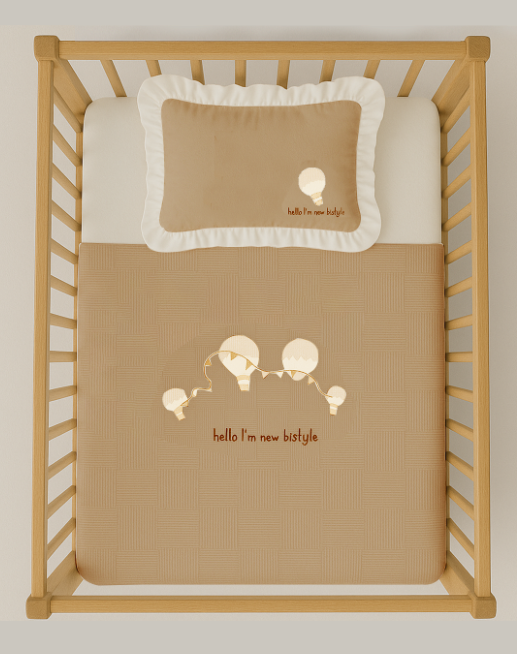 Bistyle Hello Style Baloons Pike takımı 100x150 80116 Bej