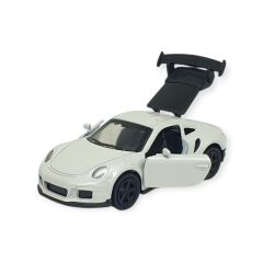 Çek Bırak Metal Küçük Arabalar 8 cm - 6411A-7 - Beyaz