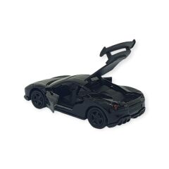 Çek Bırak Metal Küçük Arabalar 8 cm - 6411A-9 - Siyah