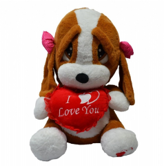 PL62210 - PELUŞ ÜZGÜN KÖPEK 60 CM