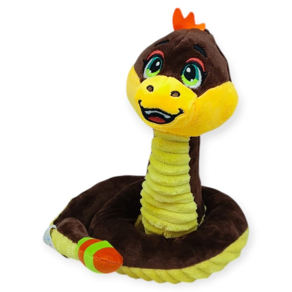 Peluş Sevimli Hayvanlar 35 cm - Kahverengi Çıngıraklı Yılan