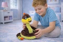 Peluş Sevimli Hayvanlar 35 cm - Kahverengi Çıngıraklı Yılan