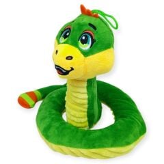 Peluş Sevimli Hayvanlar 35 cm - Yeşil Çıngıraklı Yılan