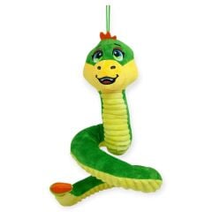 Peluş Sevimli Hayvanlar 35 cm - Yeşil Çıngıraklı Yılan