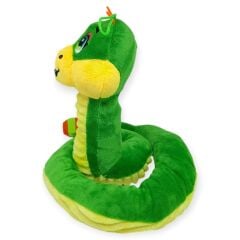 Peluş Sevimli Hayvanlar 35 cm - Yeşil Çıngıraklı Yılan