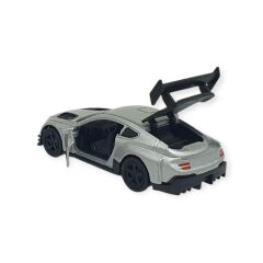 Çek Bırak Metal Küçük Arabalar 8 cm - 6411A-16 - Gümüş