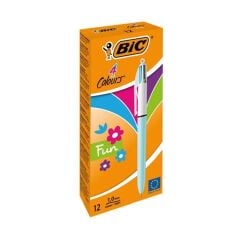 Bic 4 Colours Fun Gövde Mavi Tükenmez Kalem-tane-