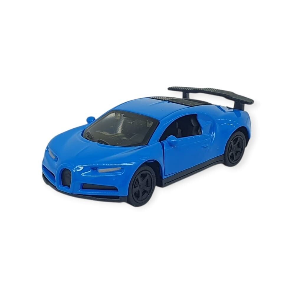 Çek Bırak Metal Küçük Arabalar 8 cm - 6411A-18 - Mavi