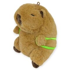 Peluş Sevimli Hayvanlar 25 cm - Kapibara Kaplumbağa Çantalı