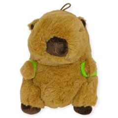 Peluş Sevimli Hayvanlar 25 cm - Kapibara Kaplumbağa Çantalı