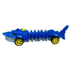 Köpekbalığı Araba - Otomatik Hareketli Sesli Işıklı 32 cm - Mavi Köpekbalığı
