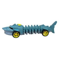 Köpekbalığı Araba - Otomatik Hareketli Sesli Işıklı 32 cm - Gri Köpekbalığı
