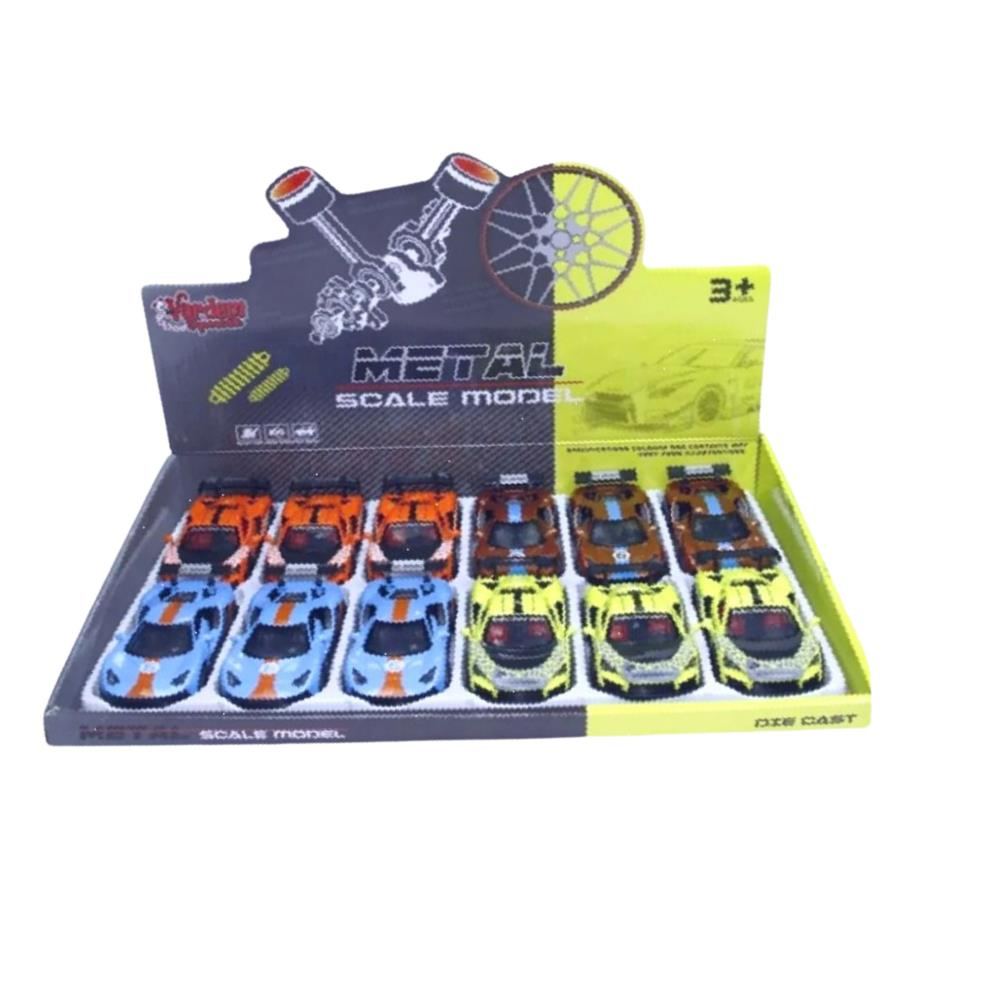 36122C - Ç/B SPOR ARABA METAL 1:36 12Lİ