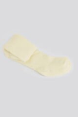 Bistyle Tekli Düz Külotlu Çorap 50104 Naturel