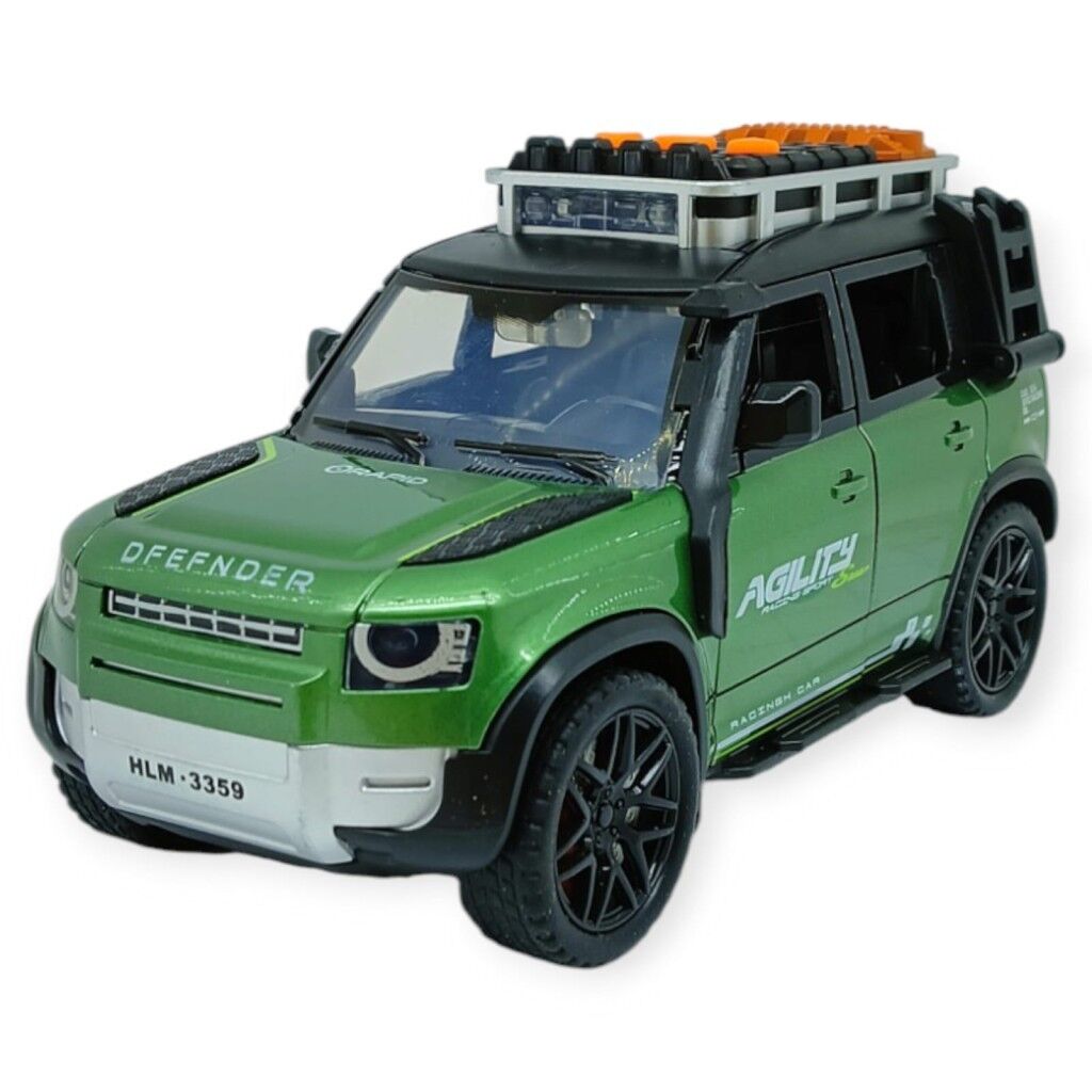 Sesli Işıklı Off- Road Araba 17 cm - D700-07 - Yeşil