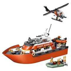 Lego City Sahil Güvenlik Kurtarma Botu ve Helikopt