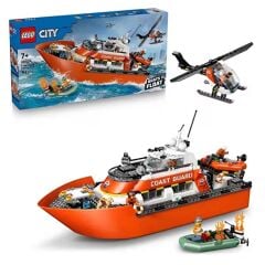 Lego City Sahil Güvenlik Kurtarma Botu ve Helikopt
