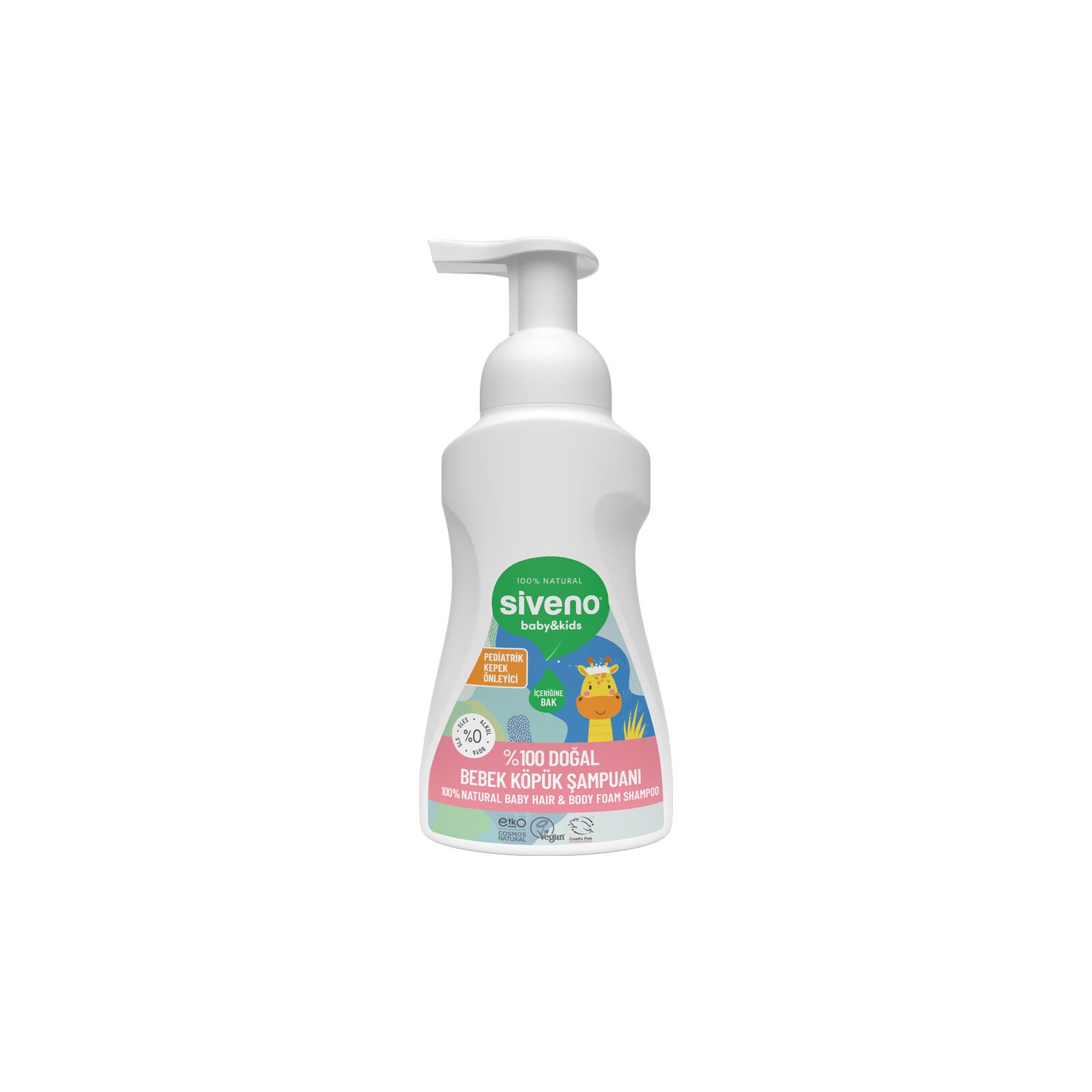 Siveno %100 Doğal Bebek Köpük Şampuanı 250 ml