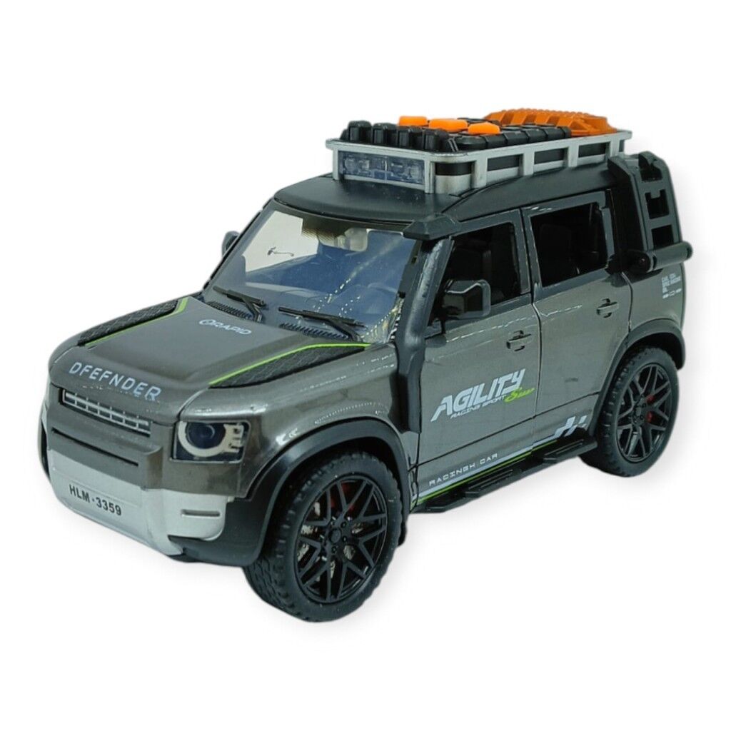 Sesli Işıklı Off- Road Araba 17 cm - D700-07 - Gri