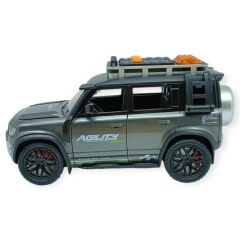 Sesli Işıklı Off- Road Araba 17 cm - D700-07 - Gri