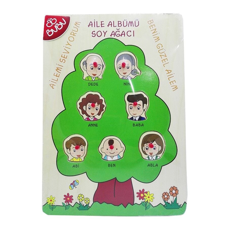 Bu-Bu Ahsap Puzzle Aile Soyağacı